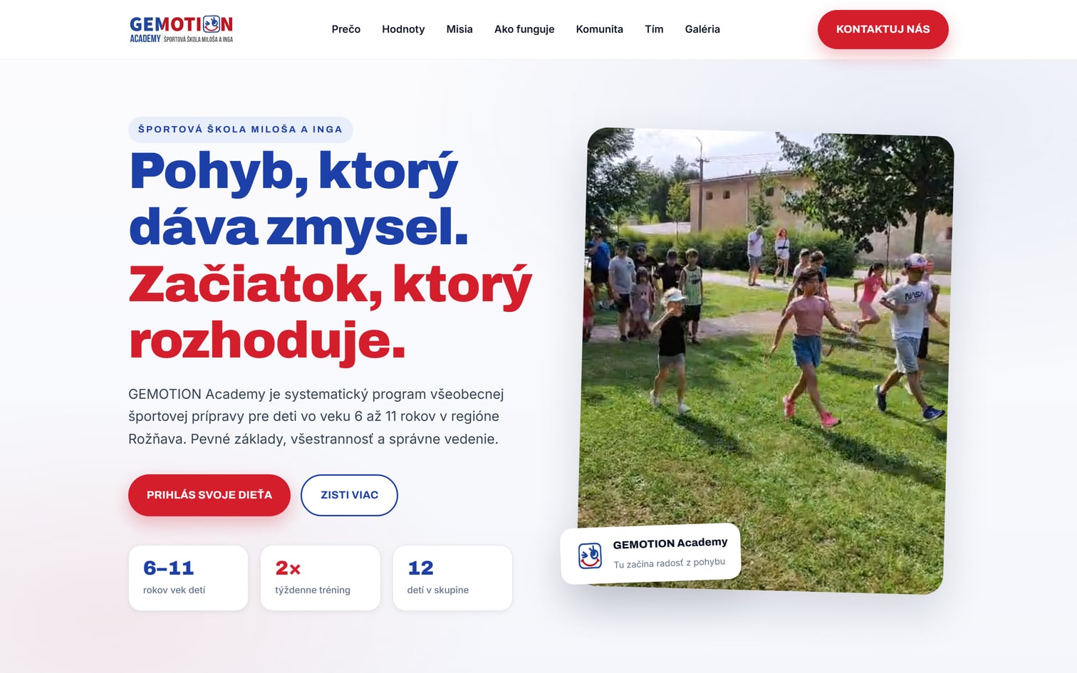 GEMOTION Academy — Hero — “Movement that makes sense”